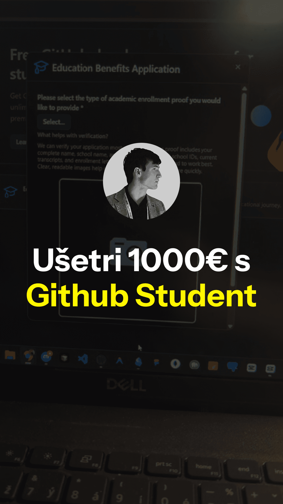 Thumbnail pre navod GitHub Copilot zdarma? (a desiatky ďalších výhod)